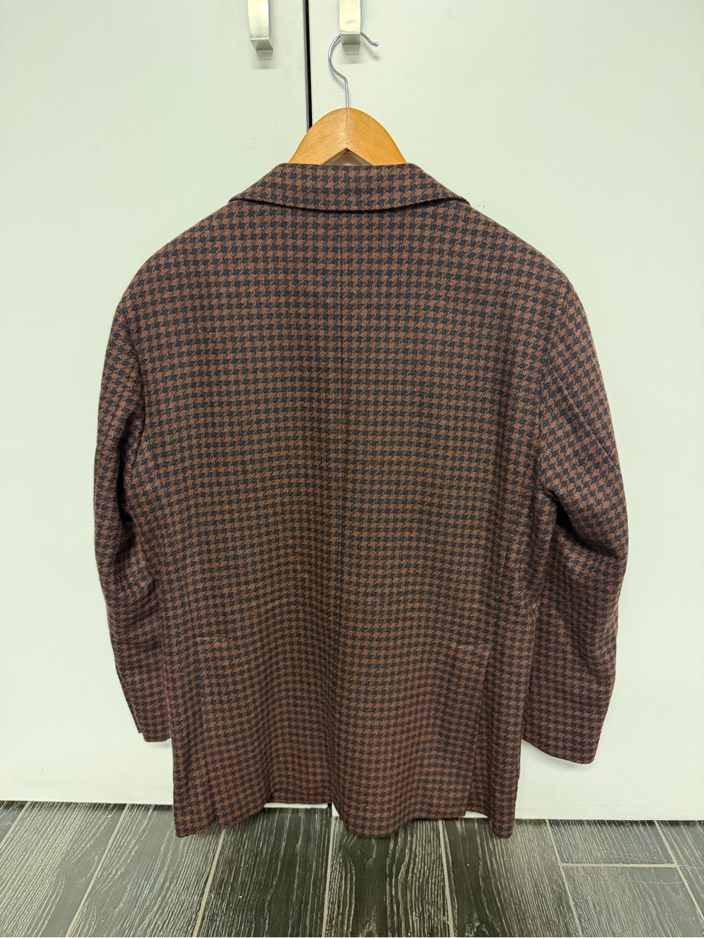 Sartitude Napoli Houndstooth Blazer — Navy/Camel - Picture 2 of 4